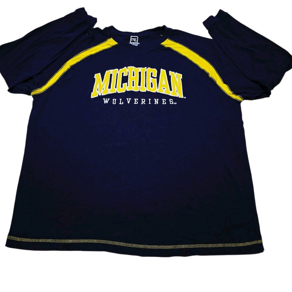 Michigan Wolverines Long Sleeve Shirt Men's 2XL Football Proedge NCAA